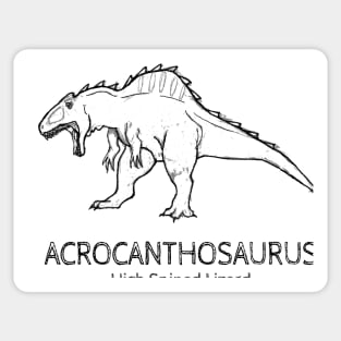 Acrocanthosaurus Original Sketch Sticker